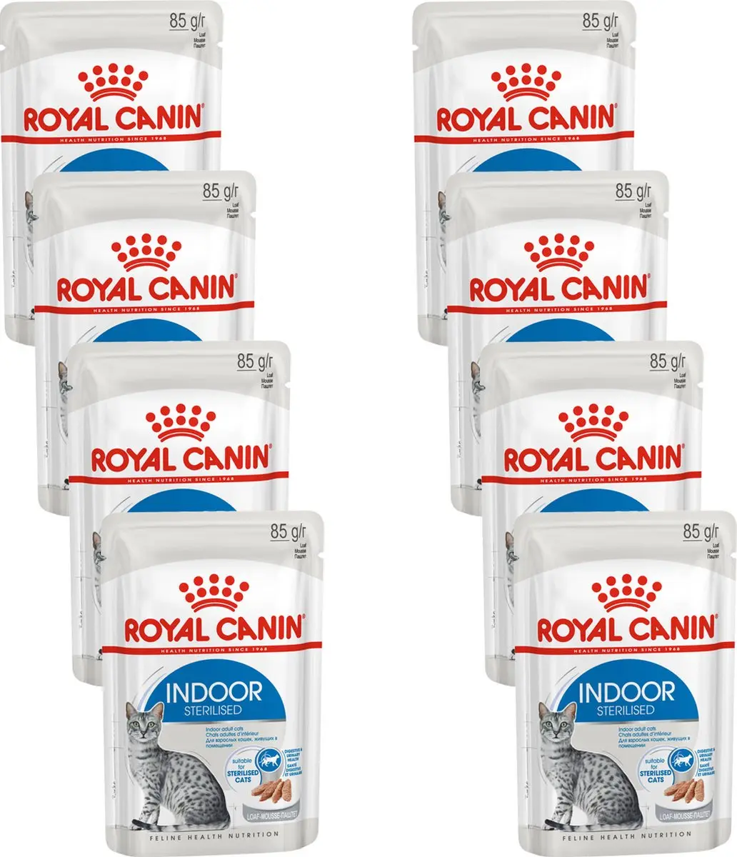 Royal Canin Indoor In Gravy Kattenvoer - 8x85g