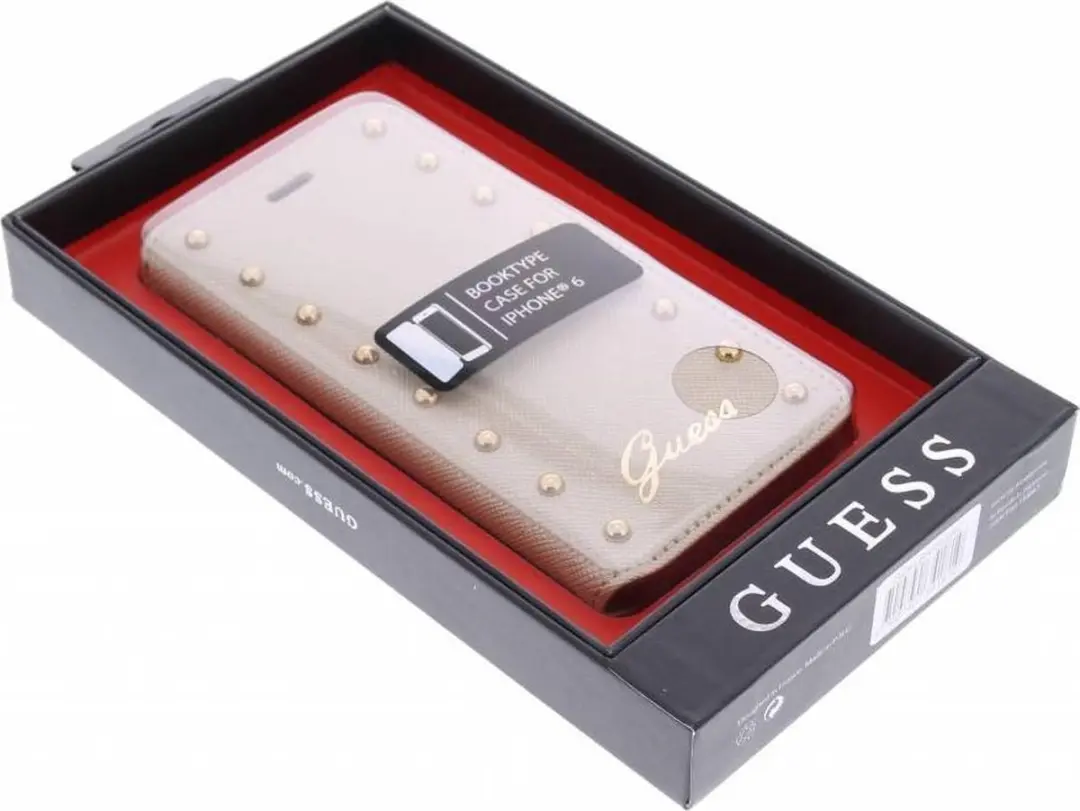 GUESS Booklet Case Studded GUFLBKP6SAC - Beige - afbeelding 6 van 6