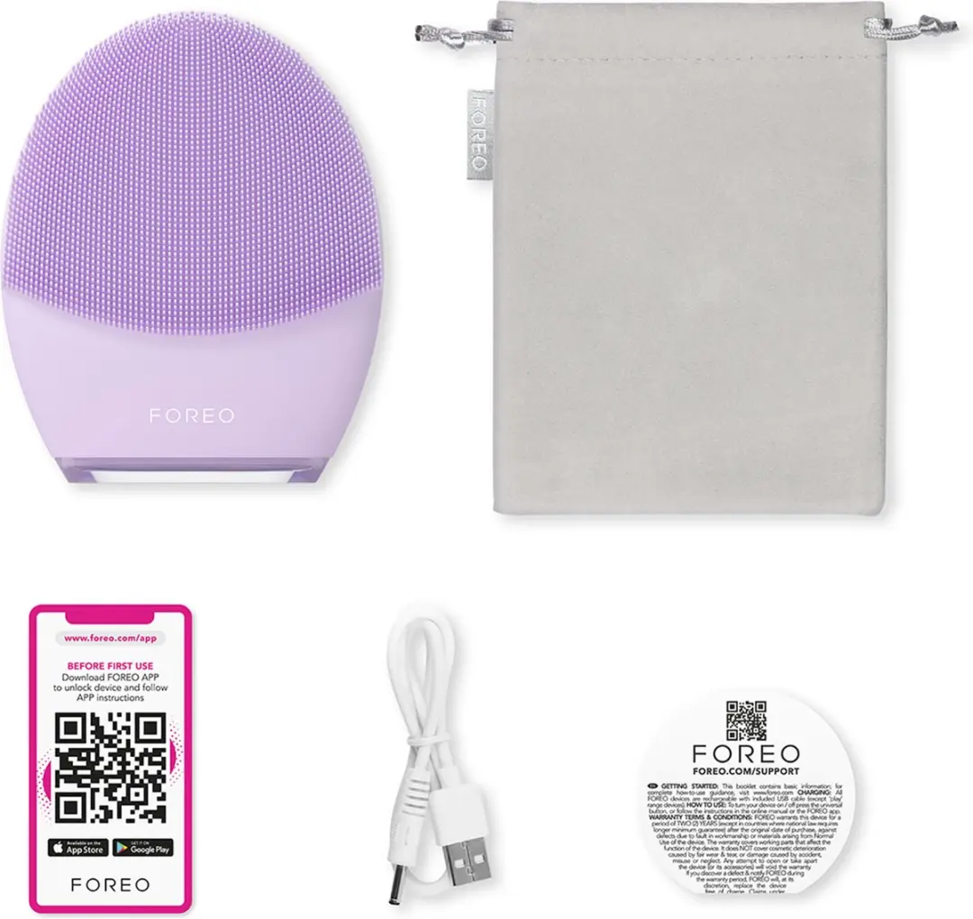 FOREO LUNA 4 plus Reinigingsapparaat - 16 standen - Paars