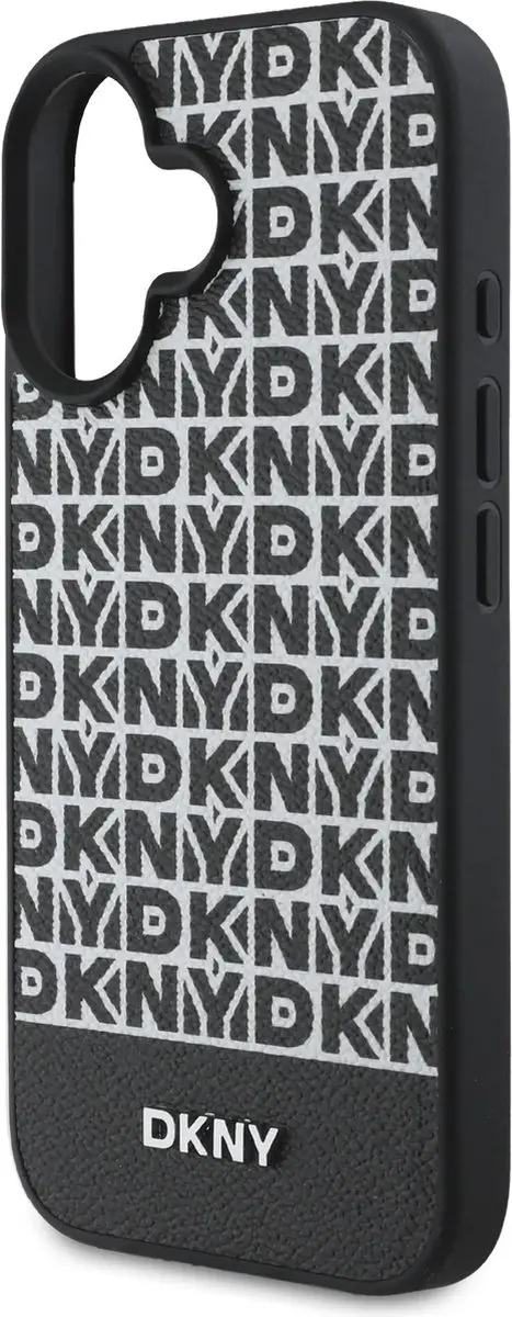 DKNY iPhone 16 Backcover - PU Leather MagSafe - Zwart - afbeelding 6 van 6