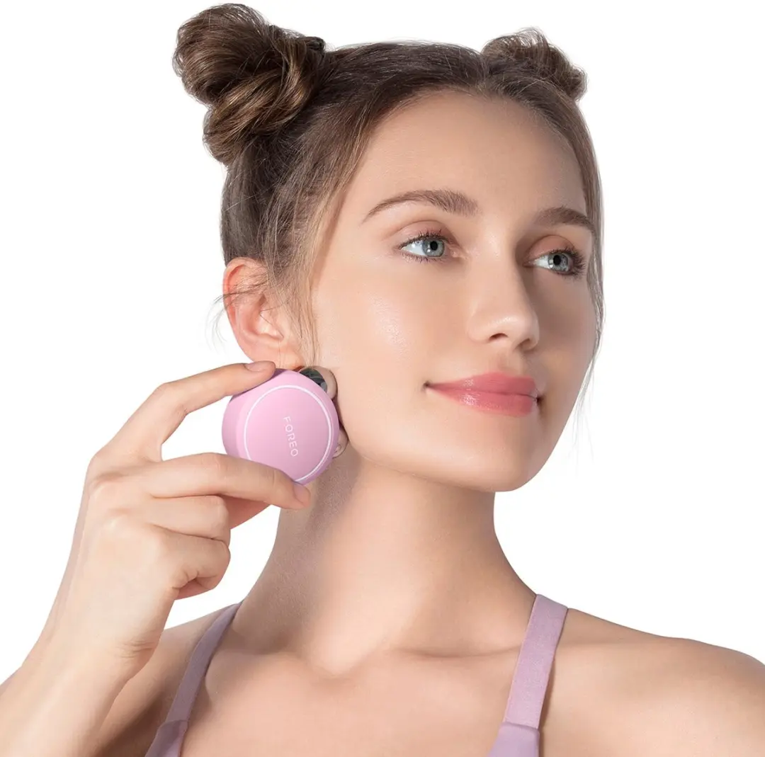 FOREO BEAR mini + Serum Gezichtsliftapparaat 30ml - 2 Stuks - Pearl Pink