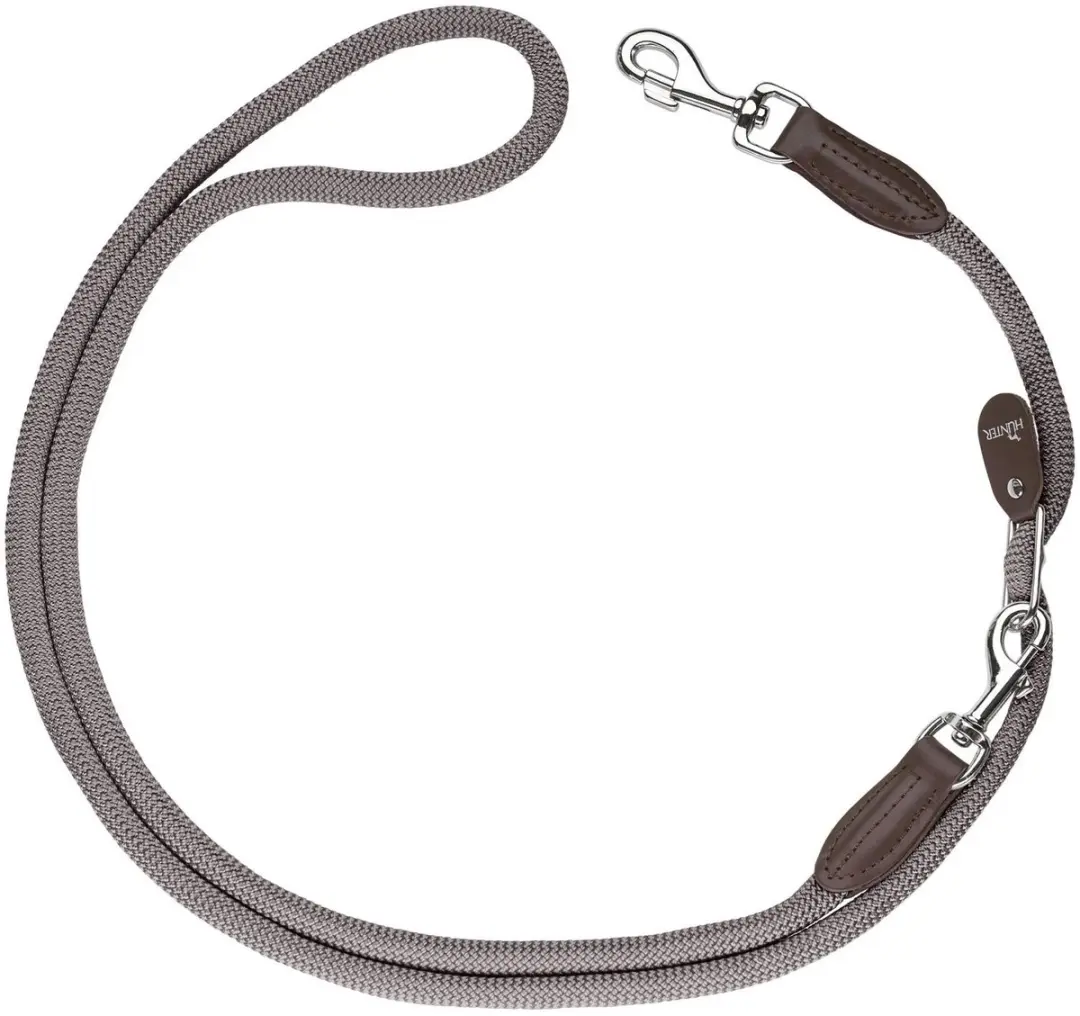Hunter Variolijn Freestyle Nylon Hondenriem 260x1cm - Bruin