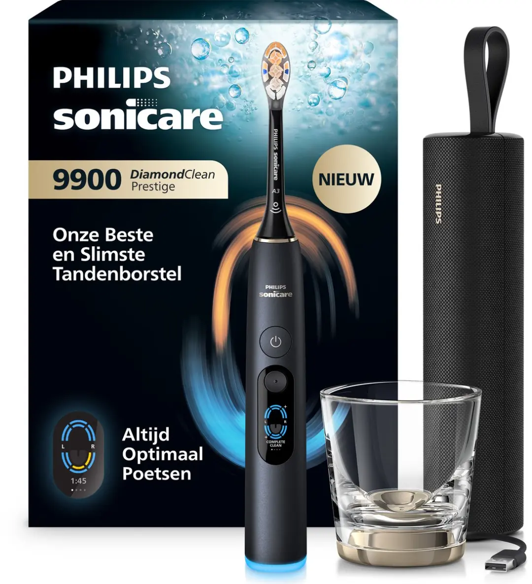 Philips Sonicare DiamondClean 9900 Prestige HX9813/92 Elektrische Tandenborstel
