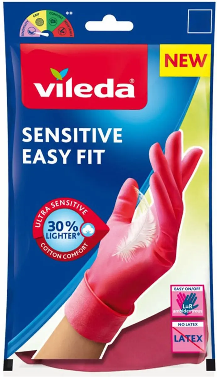 Vileda Food Safe Handschoenen M - Blauw - 480 Stuks