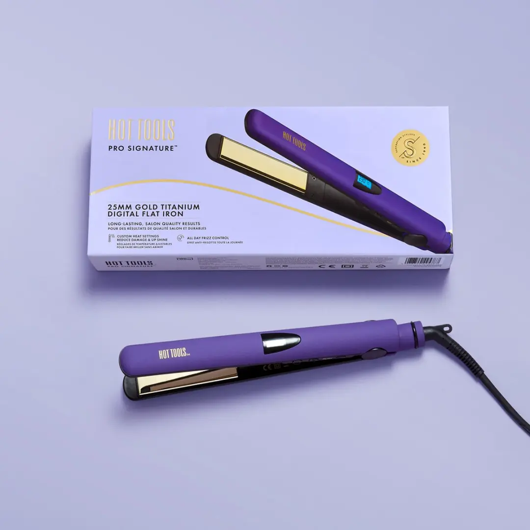 Hot Tools Pro Signature Stijltang 25mm - Paars