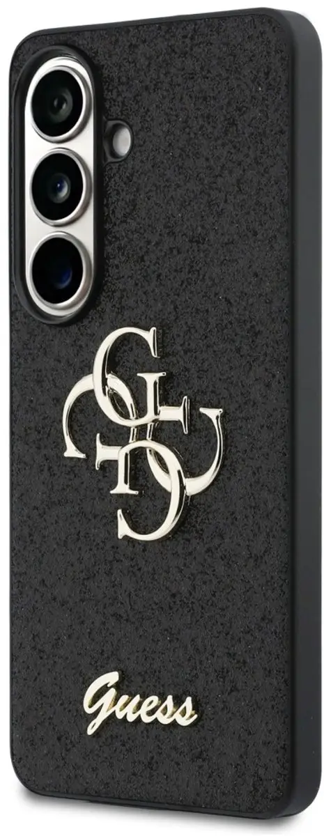 GUESS Hoesje Samsung Galaxy S26 - Glitterlogo - Zwart
