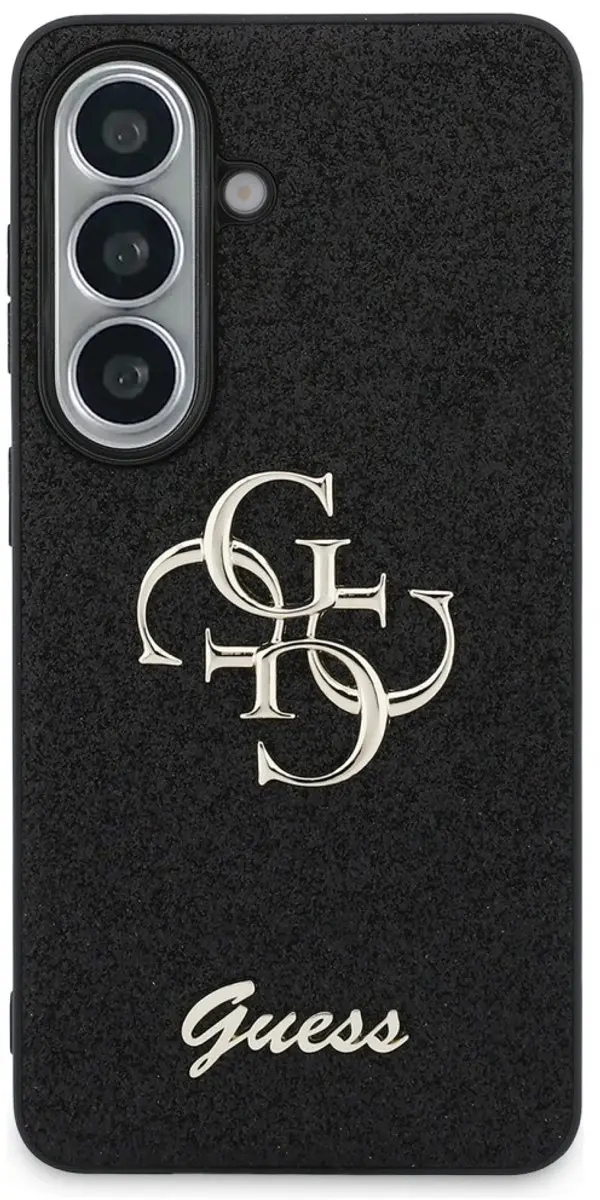 GUESS Hoesje Samsung Galaxy S26 - Glitterlogo - Zwart