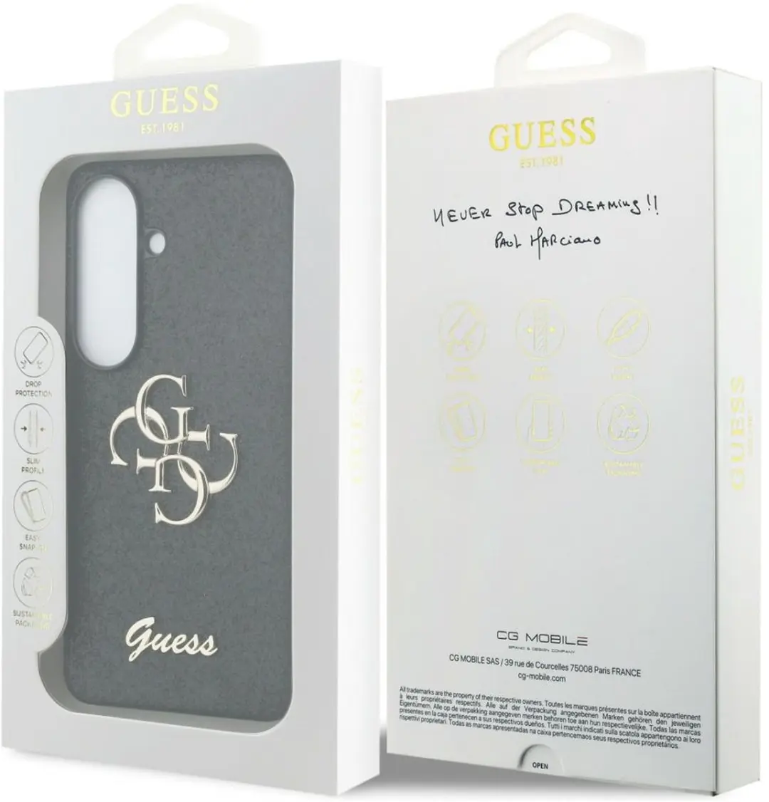 GUESS Hoesje Samsung Galaxy S26 - Glitterlogo - Zwart - afbeelding 6 van 6