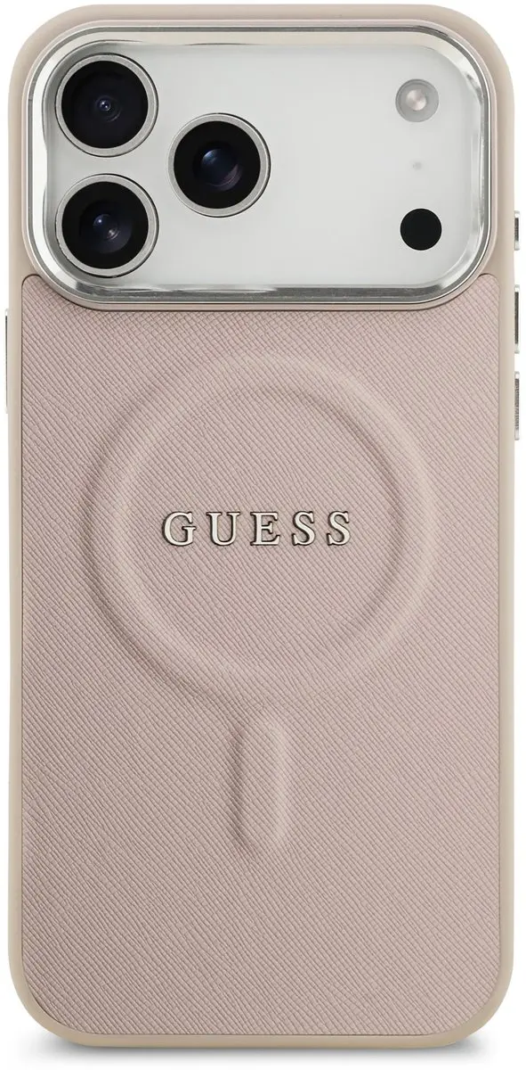 Guess PU Saffiano Backcover 14708 - iPhone 17 Pro - Roze