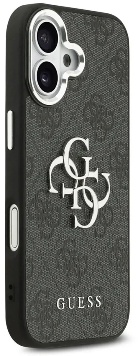 GUESS iPhone 17 Back Cover - Zwart - Rubberen bumper - 3666339517755