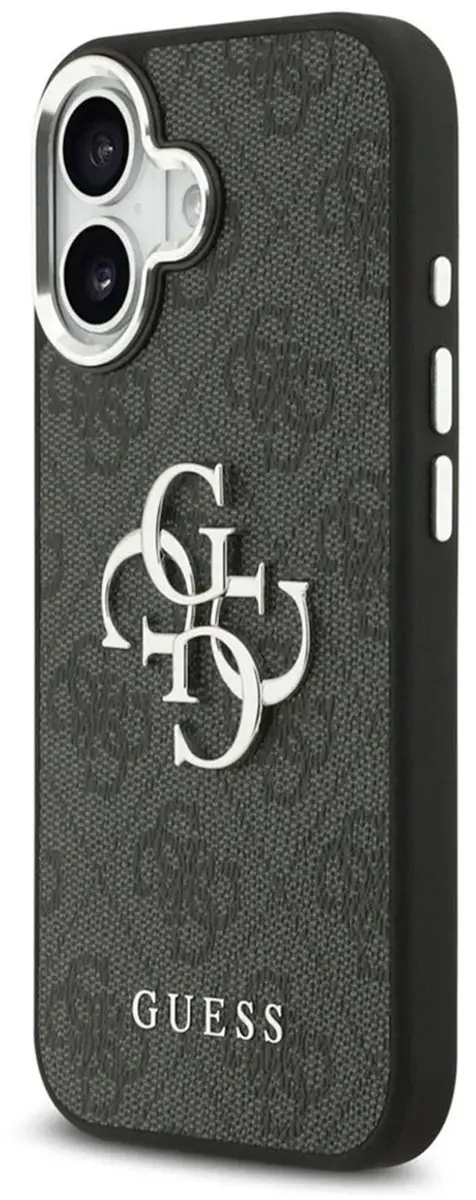GUESS iPhone 17 Back Cover - Zwart - Rubberen bumper - 3666339517755