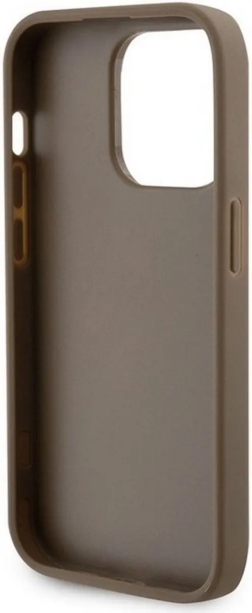 GUESS Perforated Hoesje iPhone 15 Pro - Taupe
