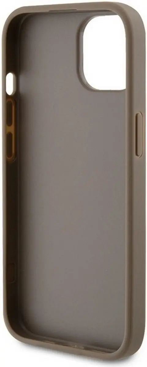 GUESS Perforated Hoesje iPhone 15 Pro - Taupe