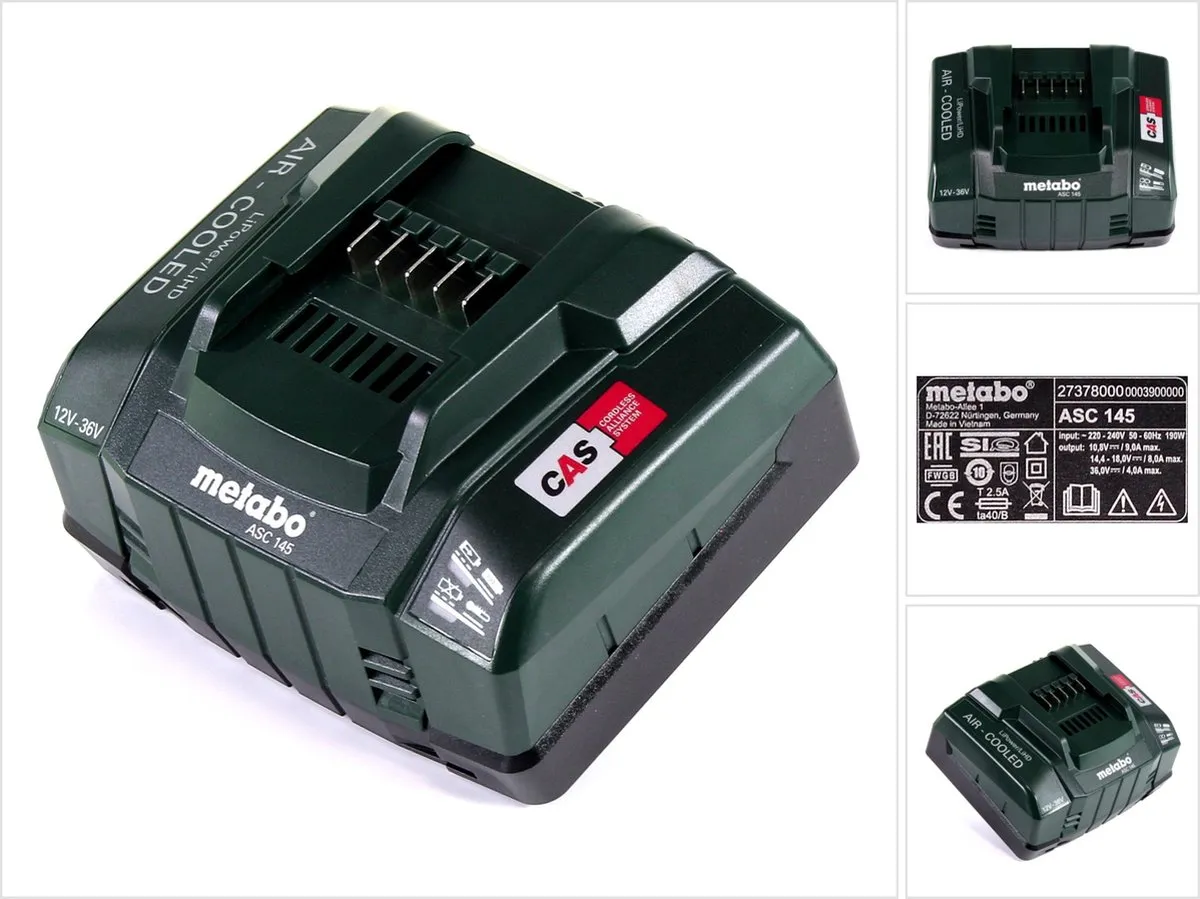 Metabo ASC 145 Snellader 12-36V - Luchtgekoeld