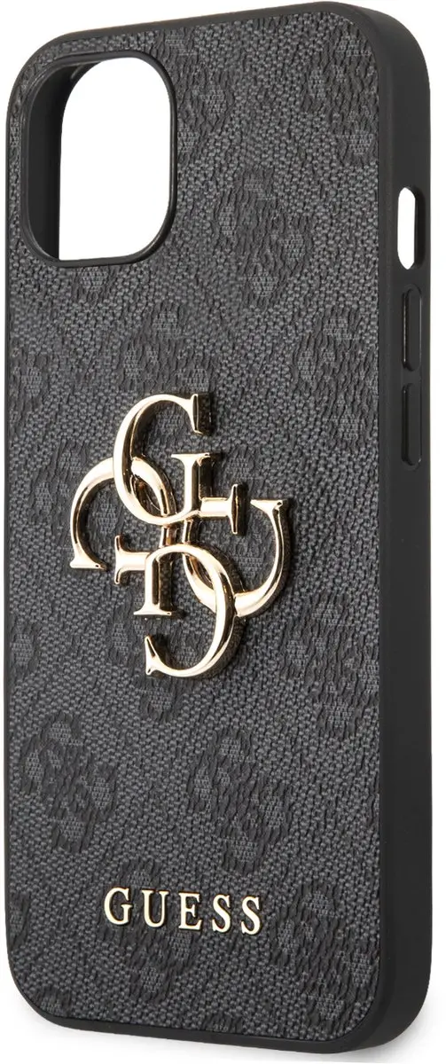 GUESS Golden Logo iPhone 13 Mini Hoesje - Grijs - afbeelding 6 van 6