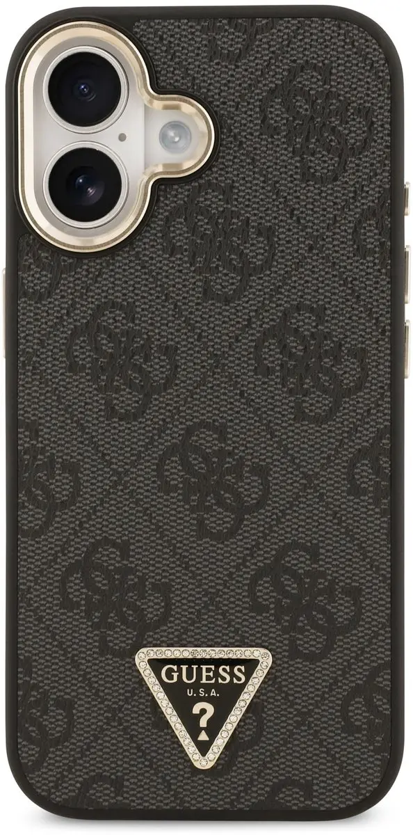 GUESS 4G Triangle iPhone 17 Hoesje - Grijs