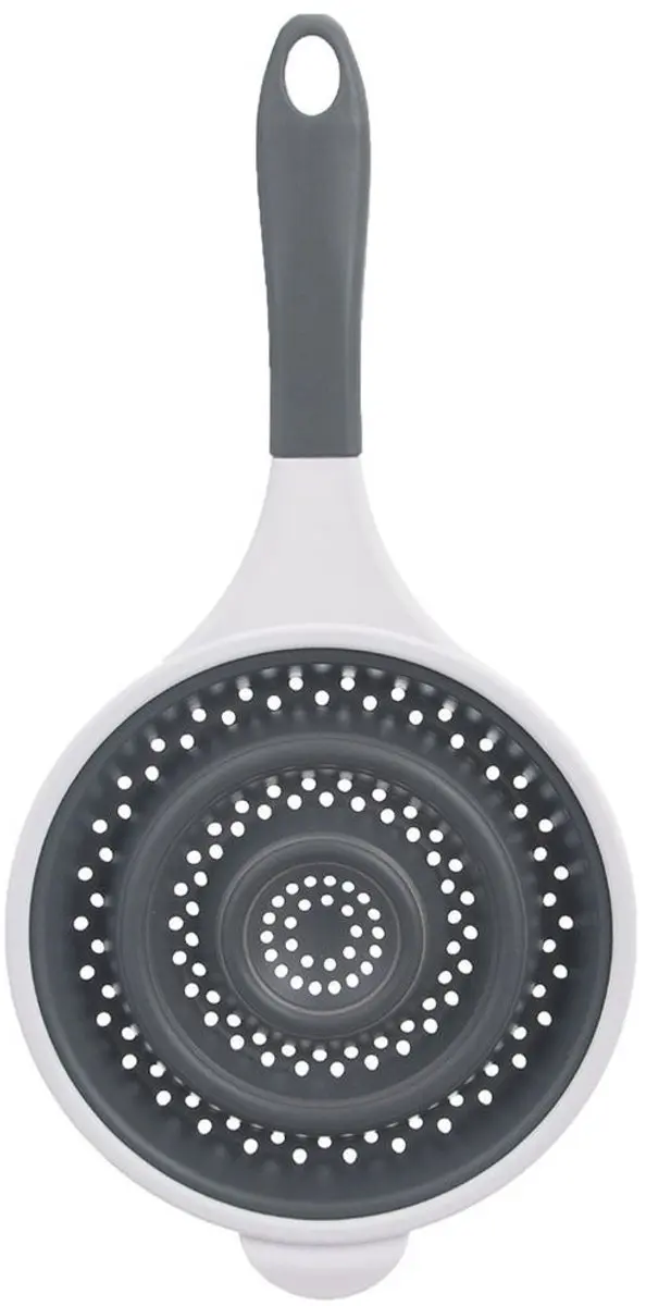 Orion Siliconen Keukenzeef 25,5cm - Opvouwbaar - Grijs