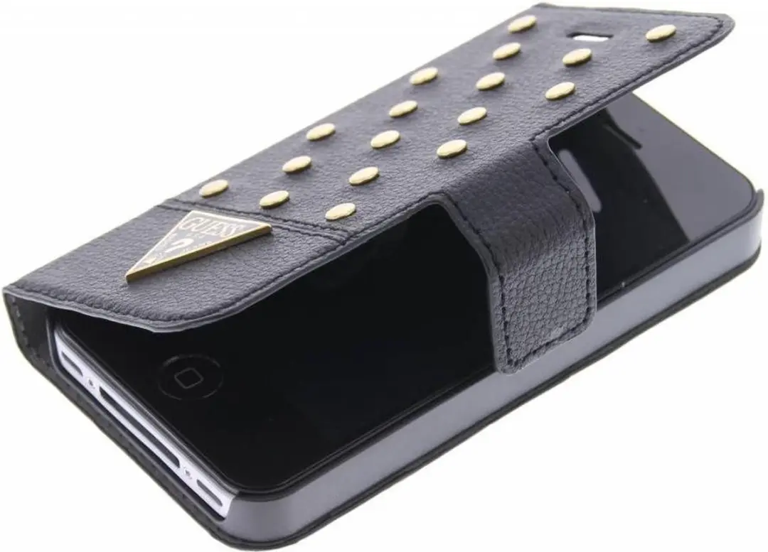 Guess Tessi Book Case iPhone 4/4s - Zwart - GUFLBKP4STB