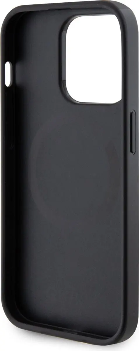 GUESS Saffiano Back Case SH00068967 - iPhone 15 Pro Max - Zwart