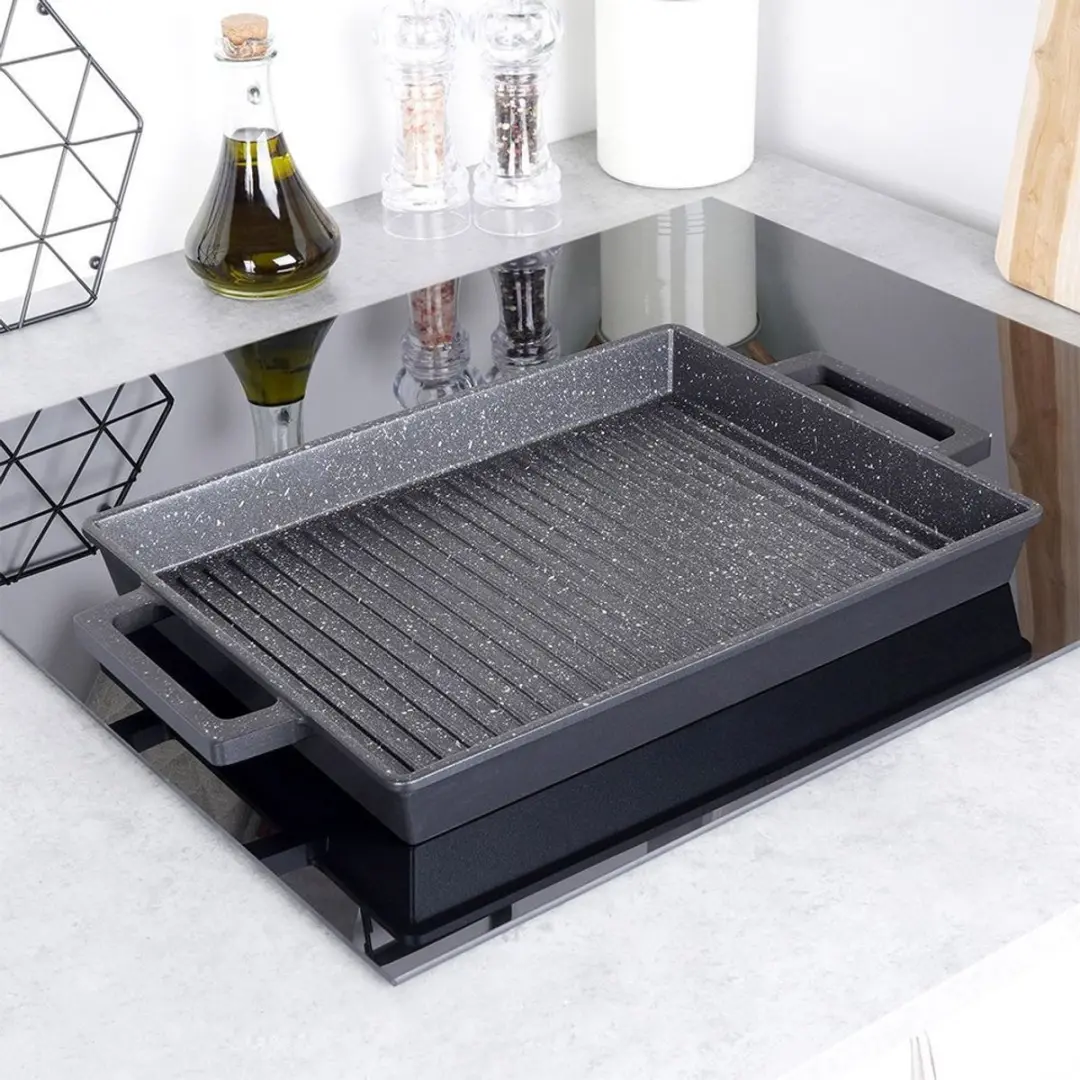 Orion Grande Serie Granieten Grillplaat 43x27cm - Zwart