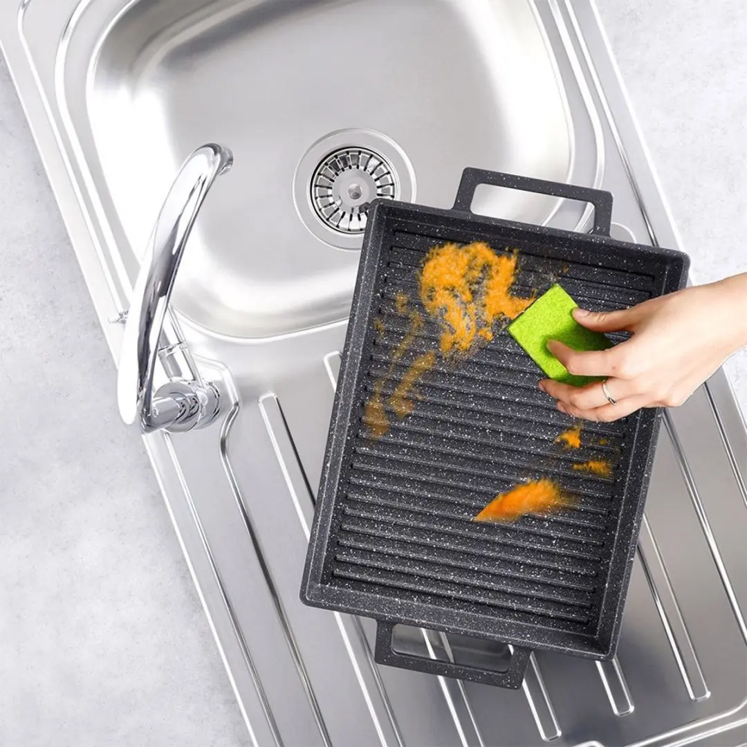 Orion Grande Serie Granieten Grillplaat 43x27cm - Zwart
