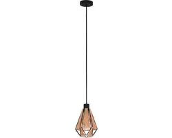 Eglo Adwickle Hanglamp E27 - 3 Lichtpunten - Zwart/Bruin