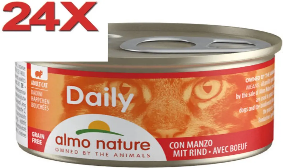 Almo Nature Dailymenu Kattenvoer Blik Rund 24x85g