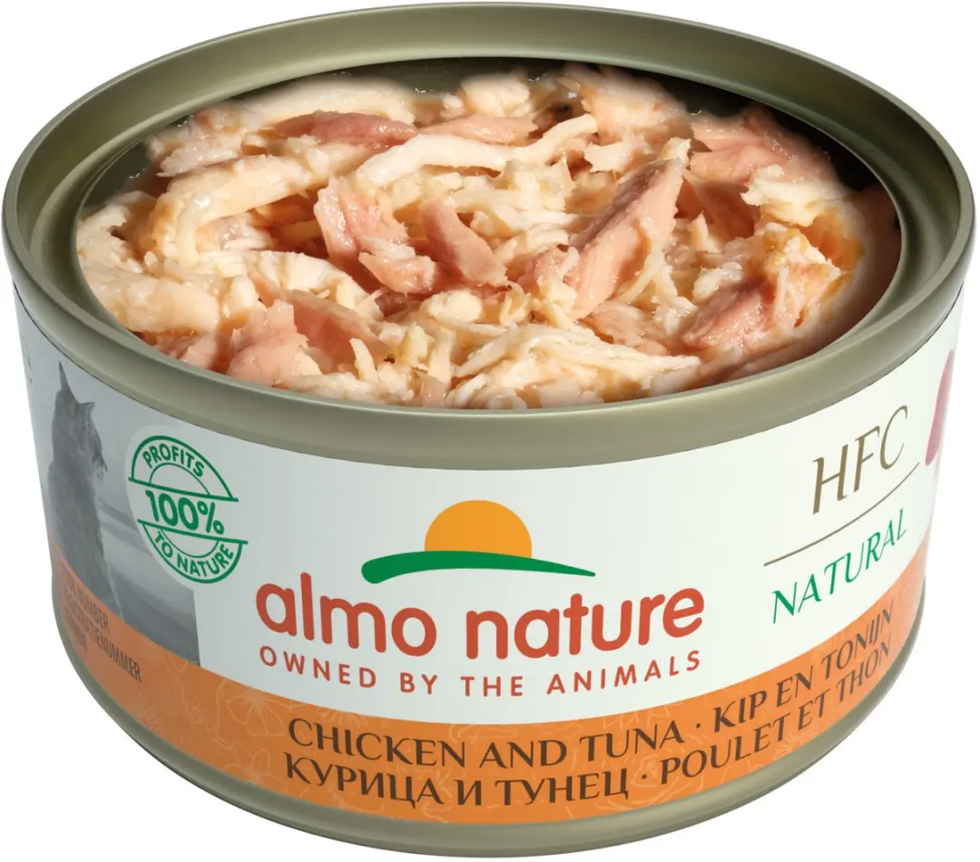 Almo Nature Cat Tonijn/Kip 70g - 24 Stuks