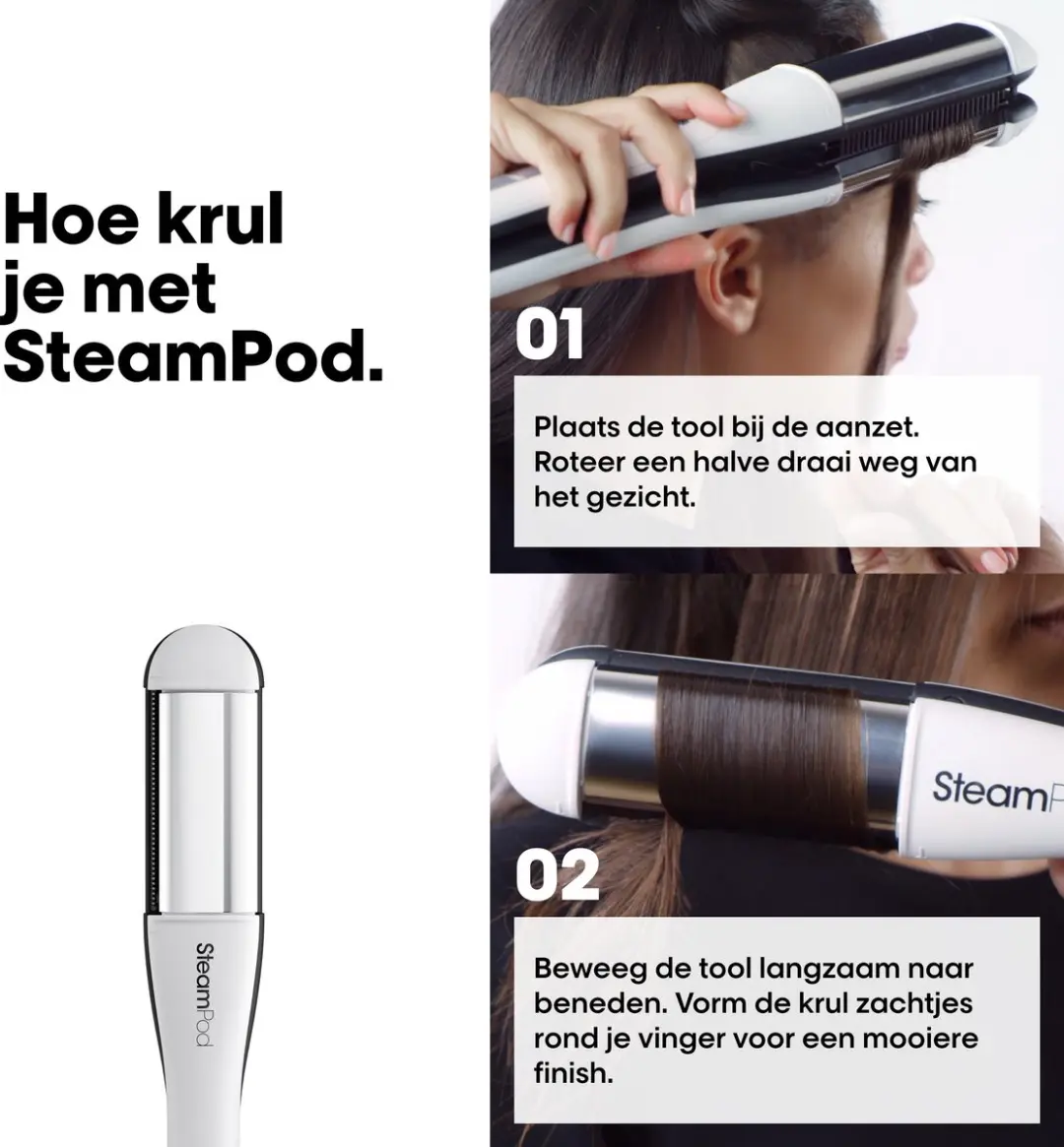 L'Oréal Professionnel SteamPod 4.0 Styling Set - 4 standen - Wit