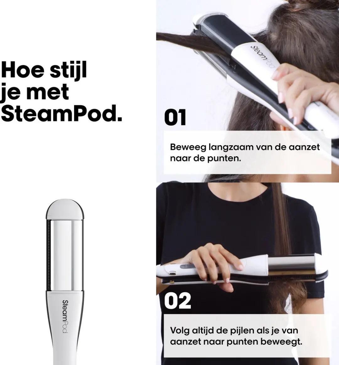 L'Oréal Professionnel SteamPod 4.0 Styling Set - 4 standen - Wit