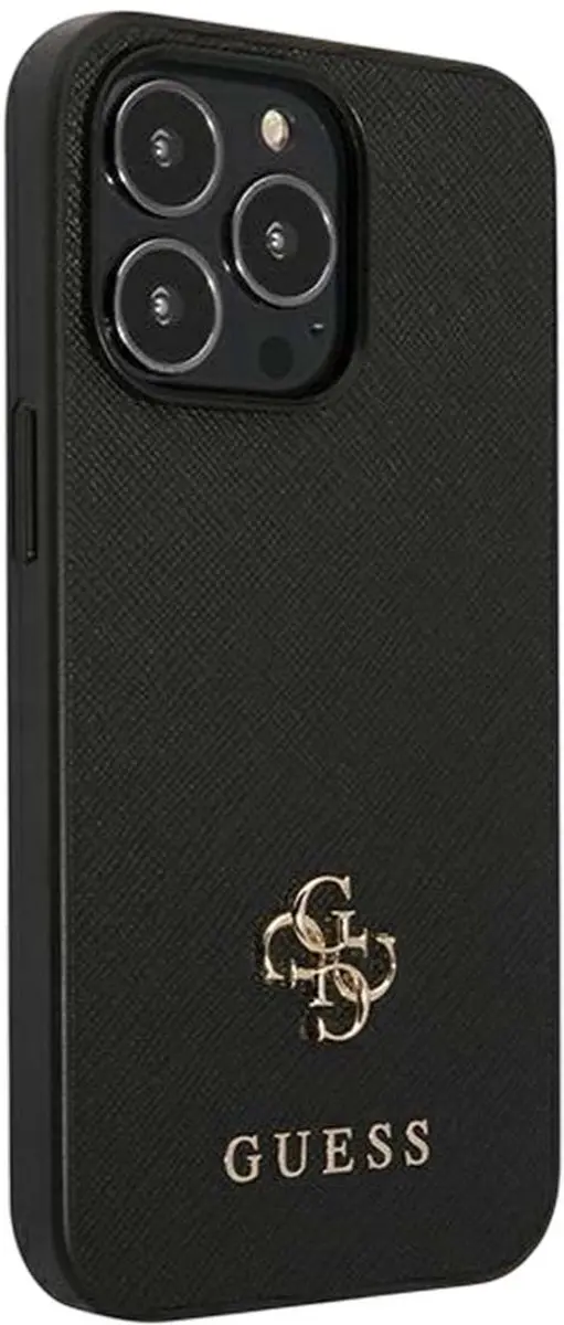 GUESS Schokbestendig Hoesje iPhone 13 Pro GUHCP13LPS4MK - Zwart