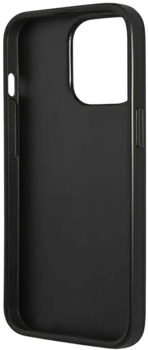 GUESS Schokbestendig Hoesje iPhone 13 Pro GUHCP13LPS4MK - Zwart