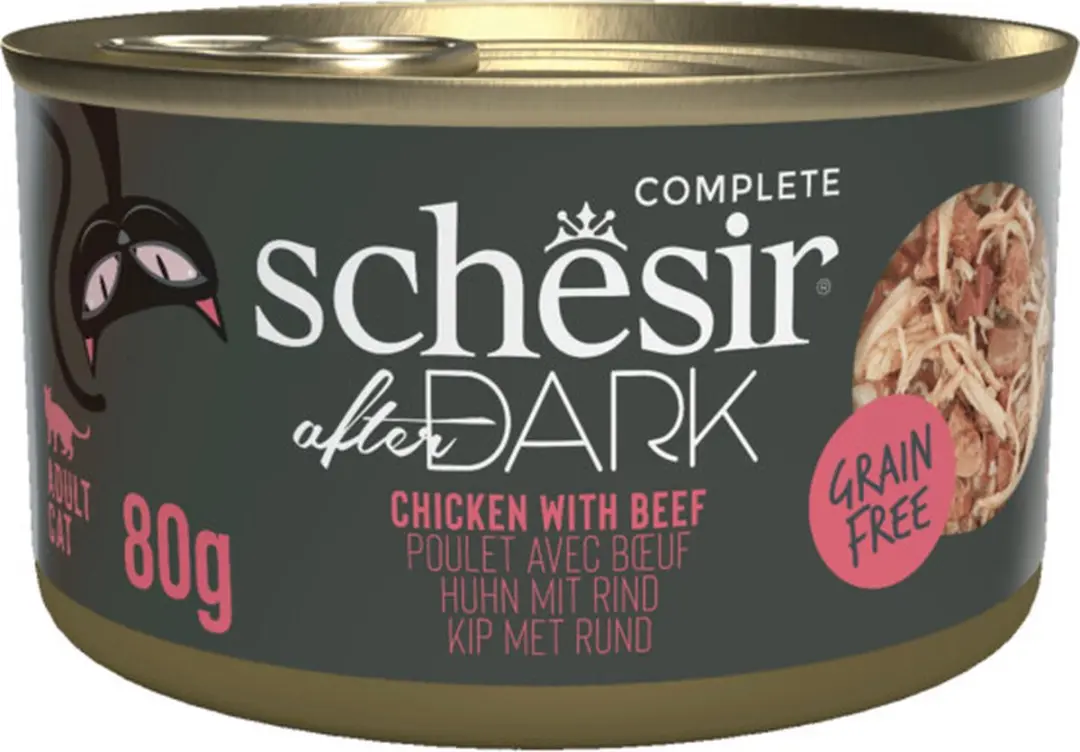 Schesir After Dark Kip & Rund Bouillon 12x80g