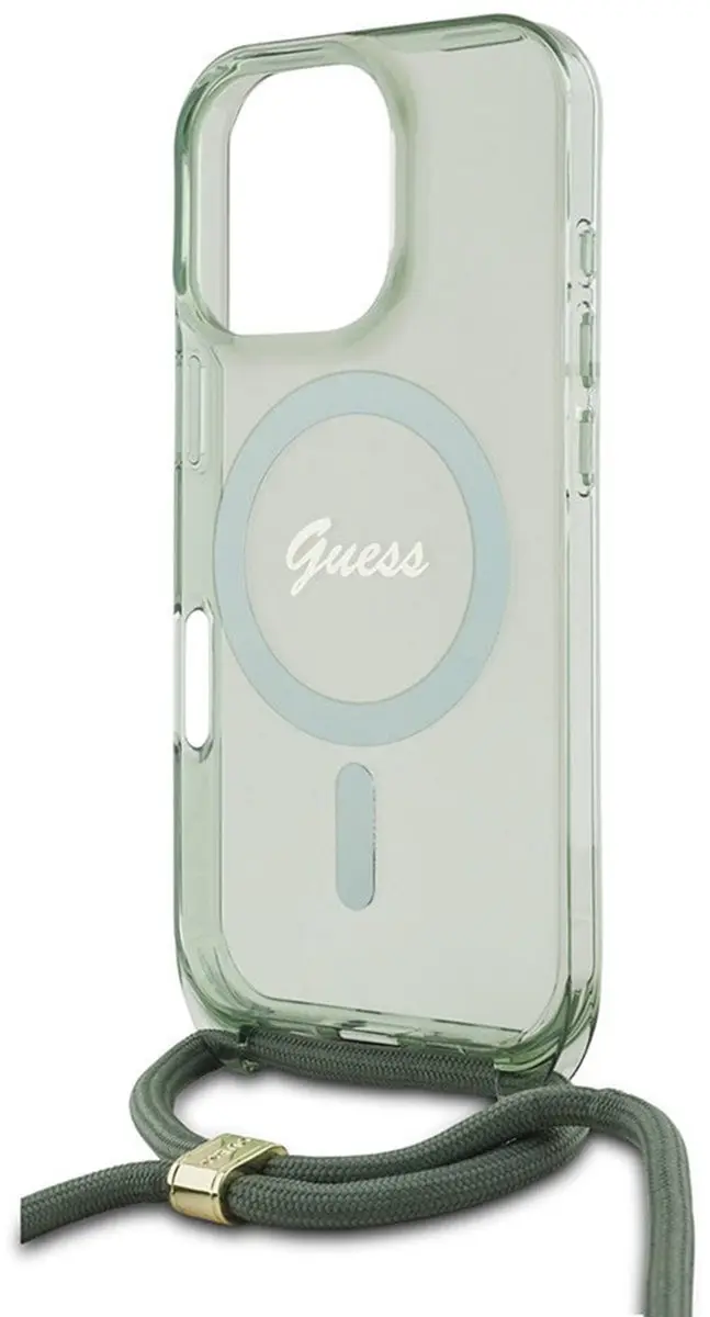 GUESS MagSafe Backcover iPhone 16 Pro - Groen GUHMP16LHCTSGNSN - afbeelding 6 van 6