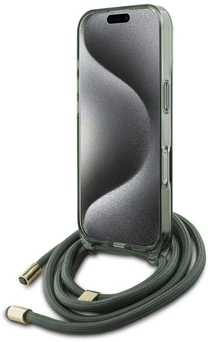 GUESS MagSafe Backcover iPhone 16 Pro - Groen GUHMP16LHCTSGNSN
