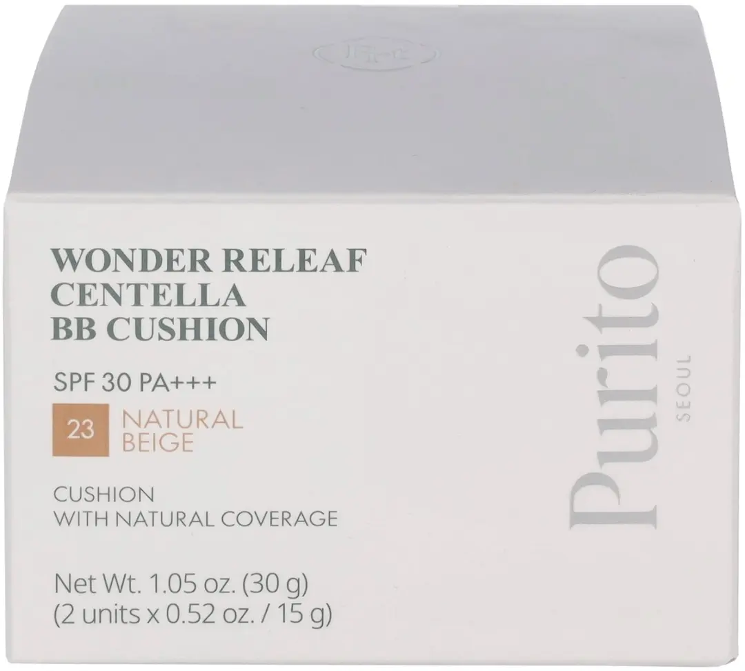 Purito Seoul Wonder Releaf Centella BB Cushion Duo - 30g #23 Natural Beige