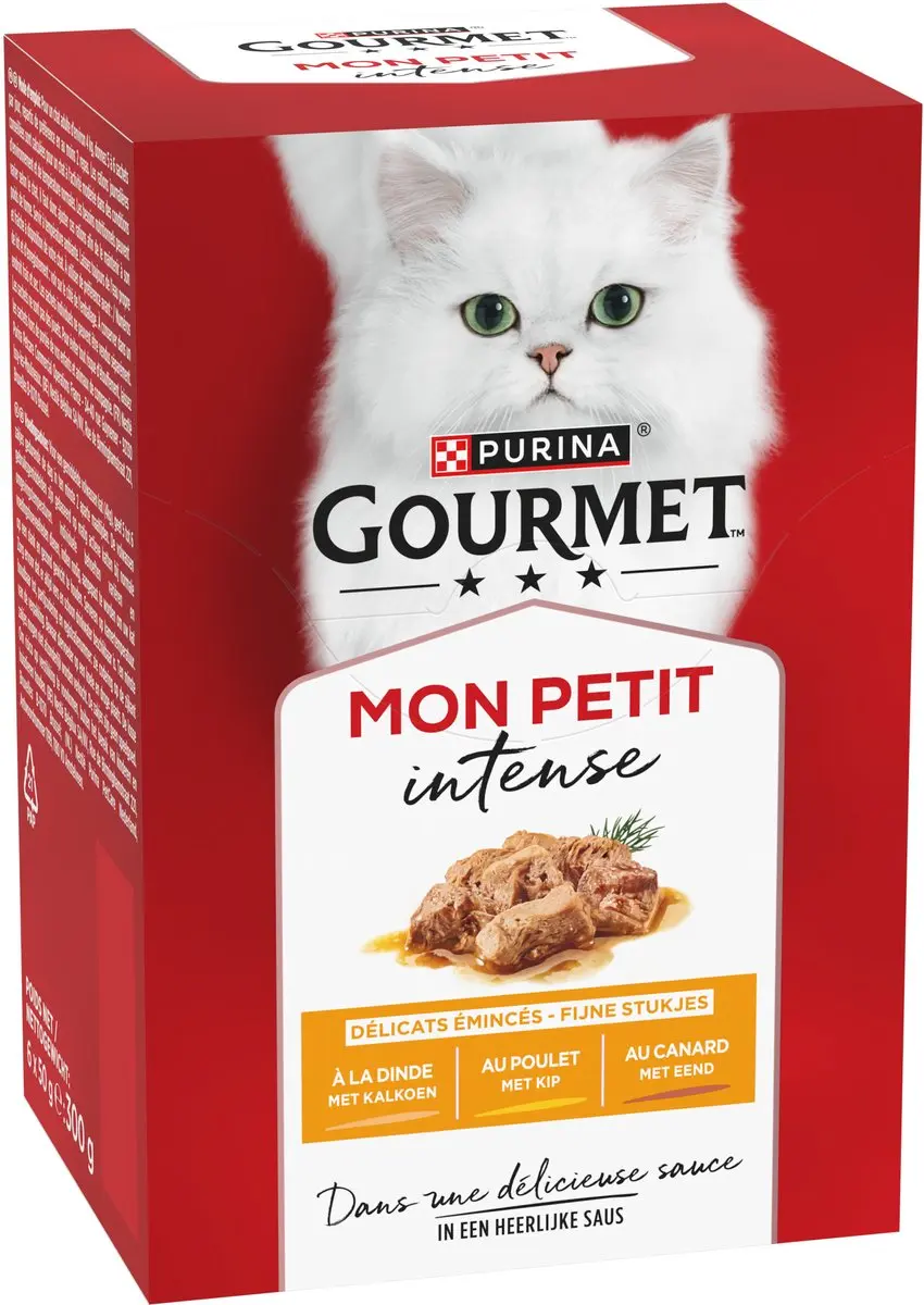 Gourmet Mon Petit Intense Natvoer Gevogelte - 48x50g