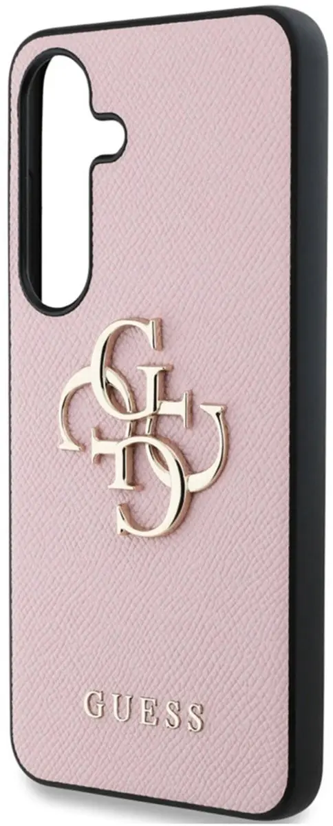 GUESS 4G Metal Logo Saffiano Hoesje GUHCS25SPGT4MBP - Roze - afbeelding 6 van 6