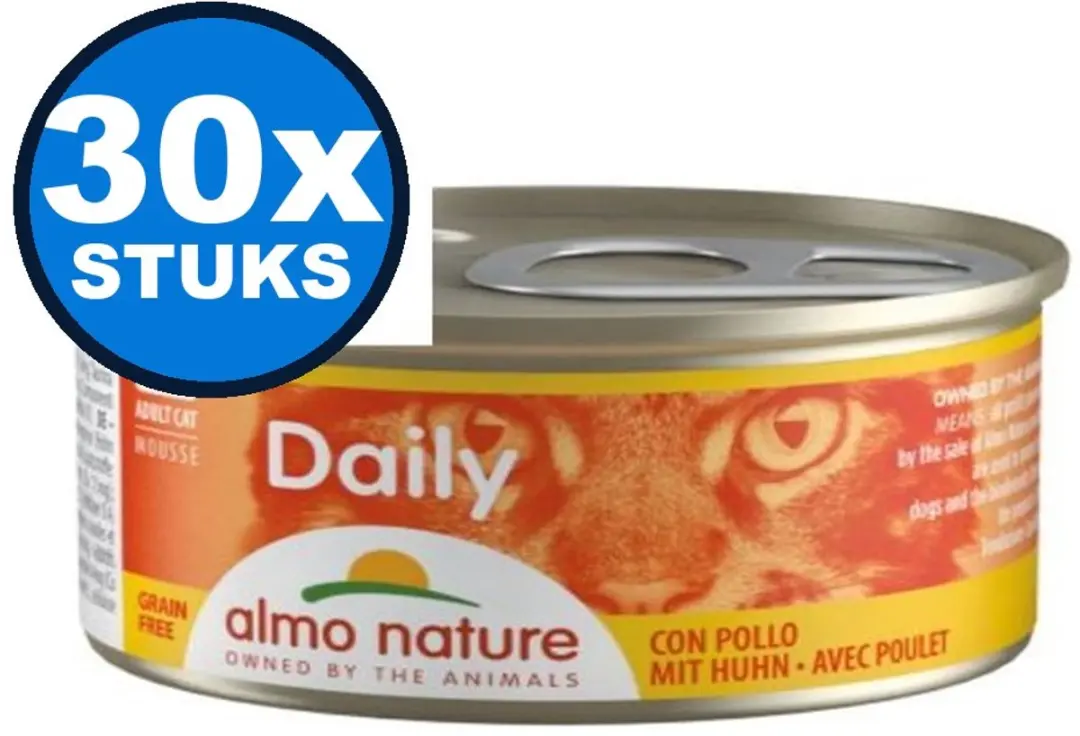 Almo Nature Daily Mousse Kip Kattenvoer Natvoer 85g