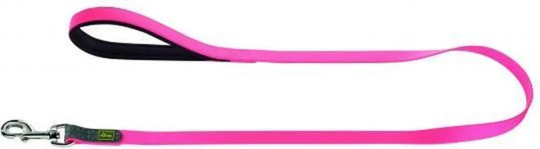 Hunter Hondenriem Convenience Neon Roze 120cm x 15mm