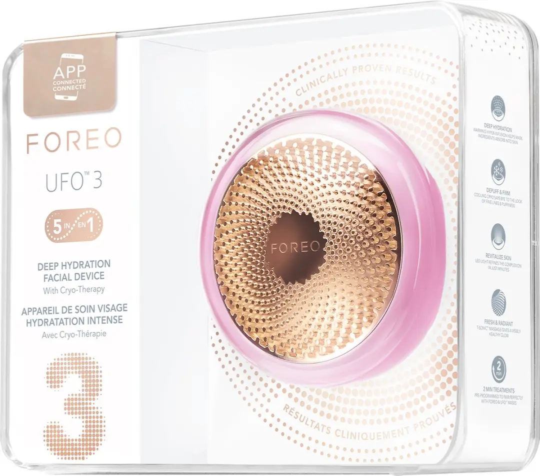 FOREO UFO 3 Pearl Pink - Gezichtshydratatieapparaat