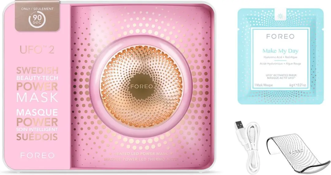 FOREO UFO 2 Power LED Gezichtsbehandeling - Pearl Pink - afbeelding 6 van 6