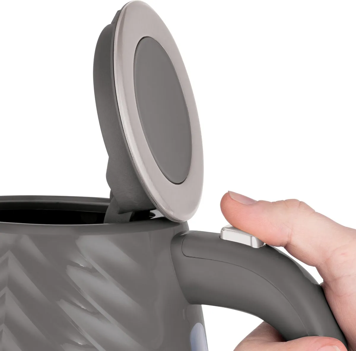 Russell Hobbs Groove Waterkoker - Grijs - 26382-70