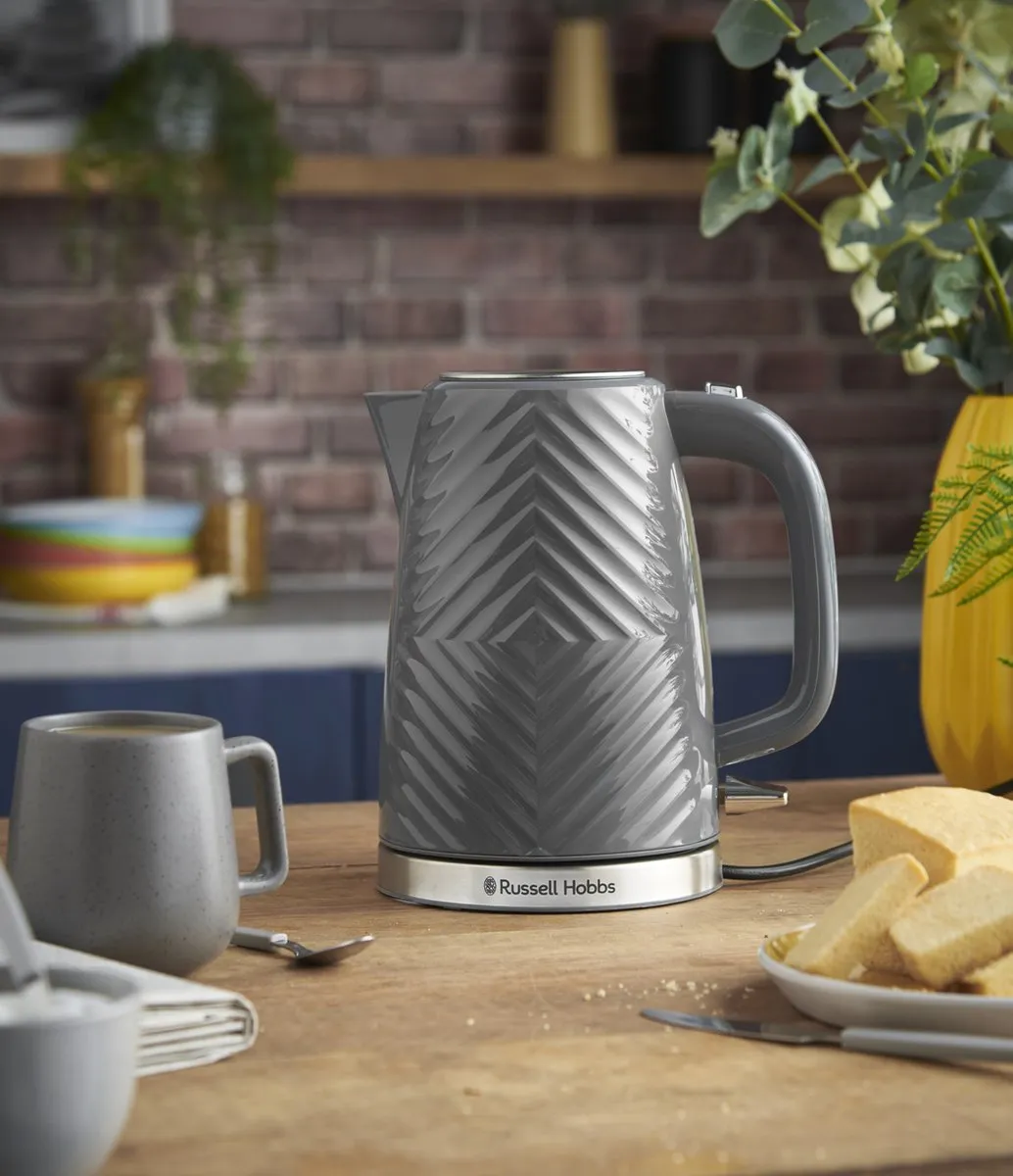 Russell Hobbs Groove Waterkoker 2400W 1.7L - Grijs - afbeelding 6 van 6