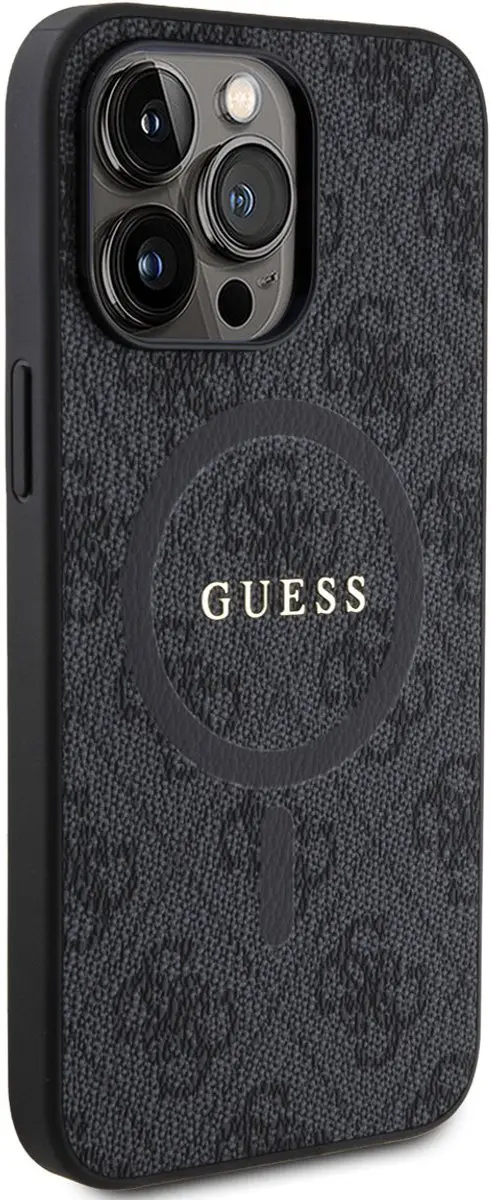 Guess Telefoonhoesje iPhone 15 Pro Max - PU-leer - Zwart - 3666339240080