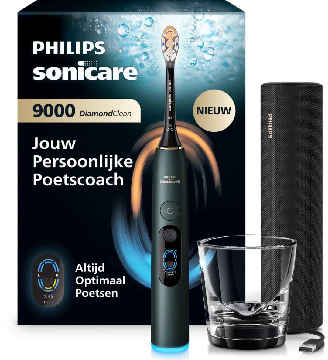 Philips Sonicare DiamondClean 9000 HX9213/84 Elektrische Tandenborstel