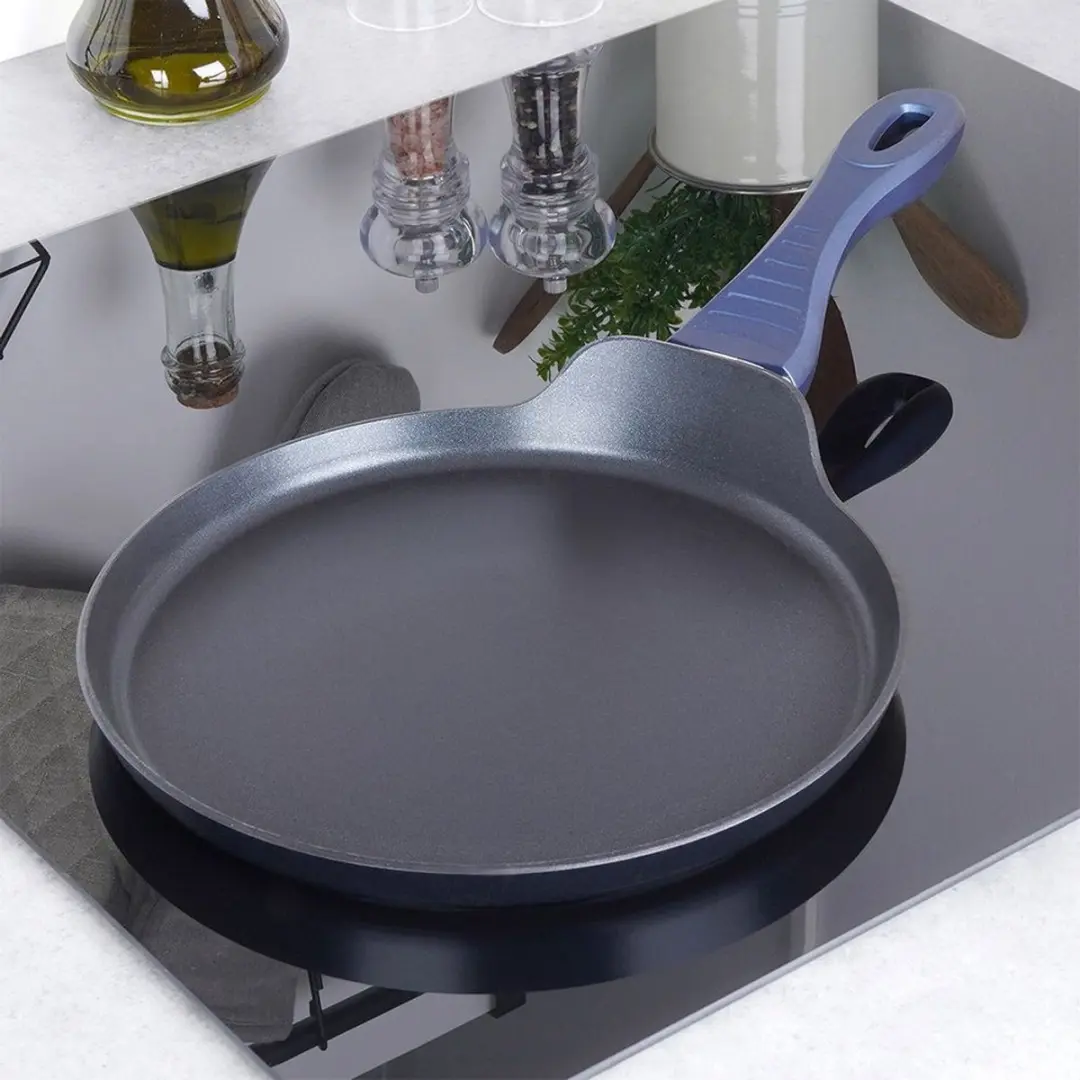 Orion Diamant Pannenkoekenpan 26cm - Diamantcoating - Donkerblauw