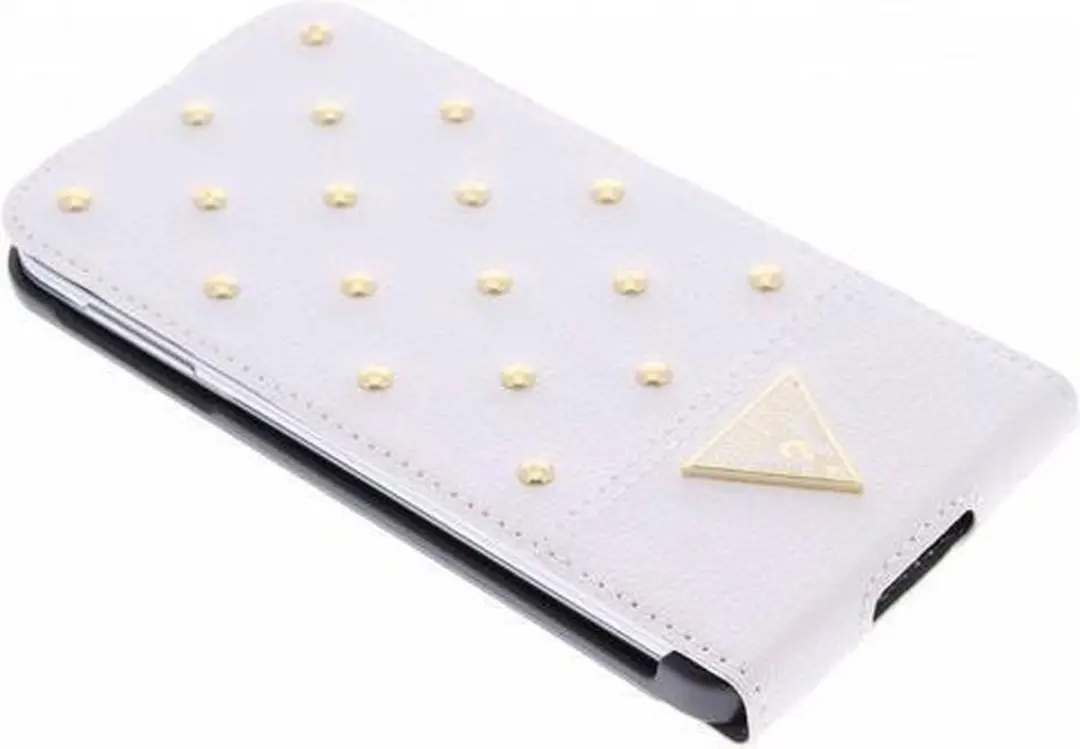 Guess Tessi Flip Case GUFLS5STW - Samsung Galaxy S5 - Wit