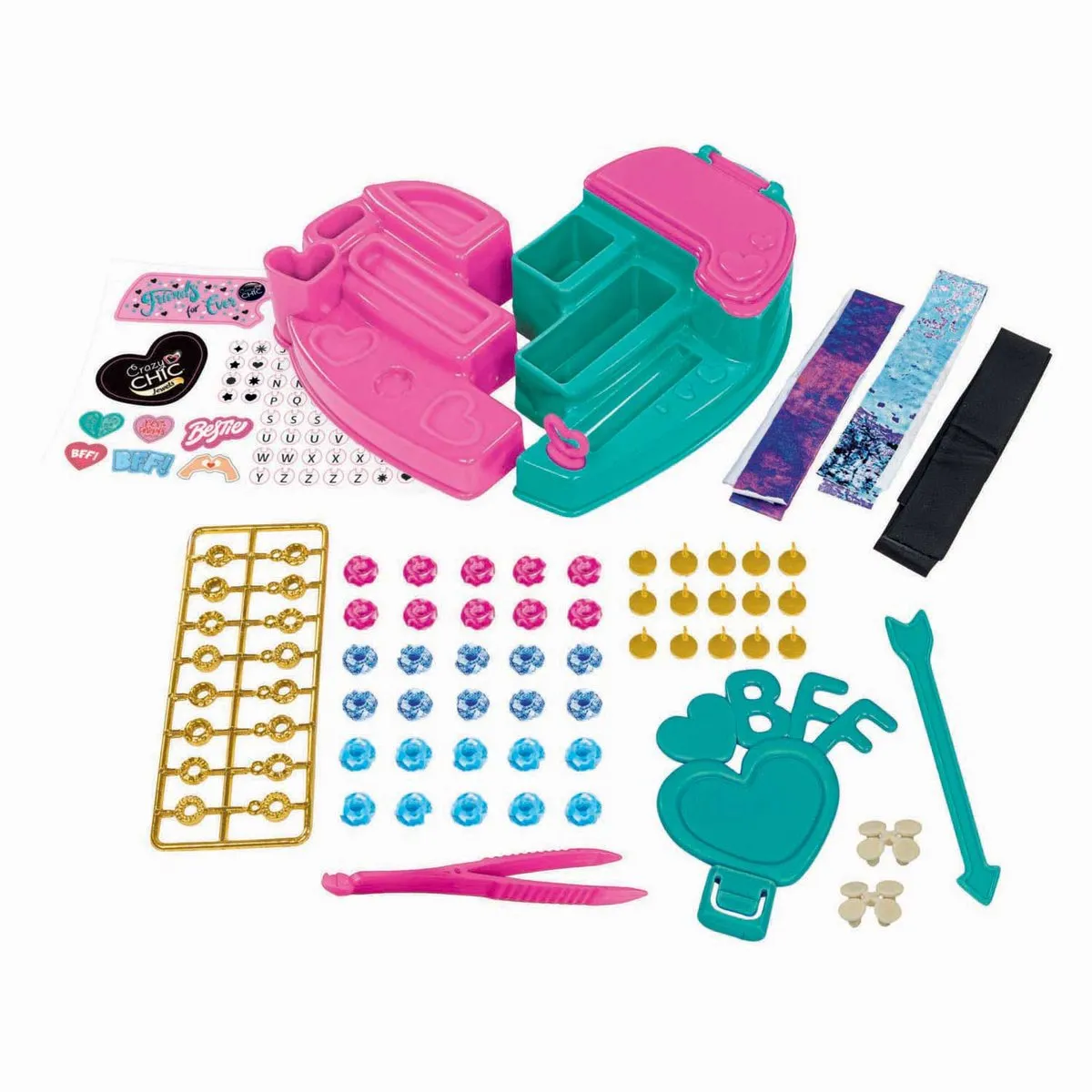 Clementoni BFF Jewels Creatieve Sieradenstudio - Armbanden & Kettingen Multikleur