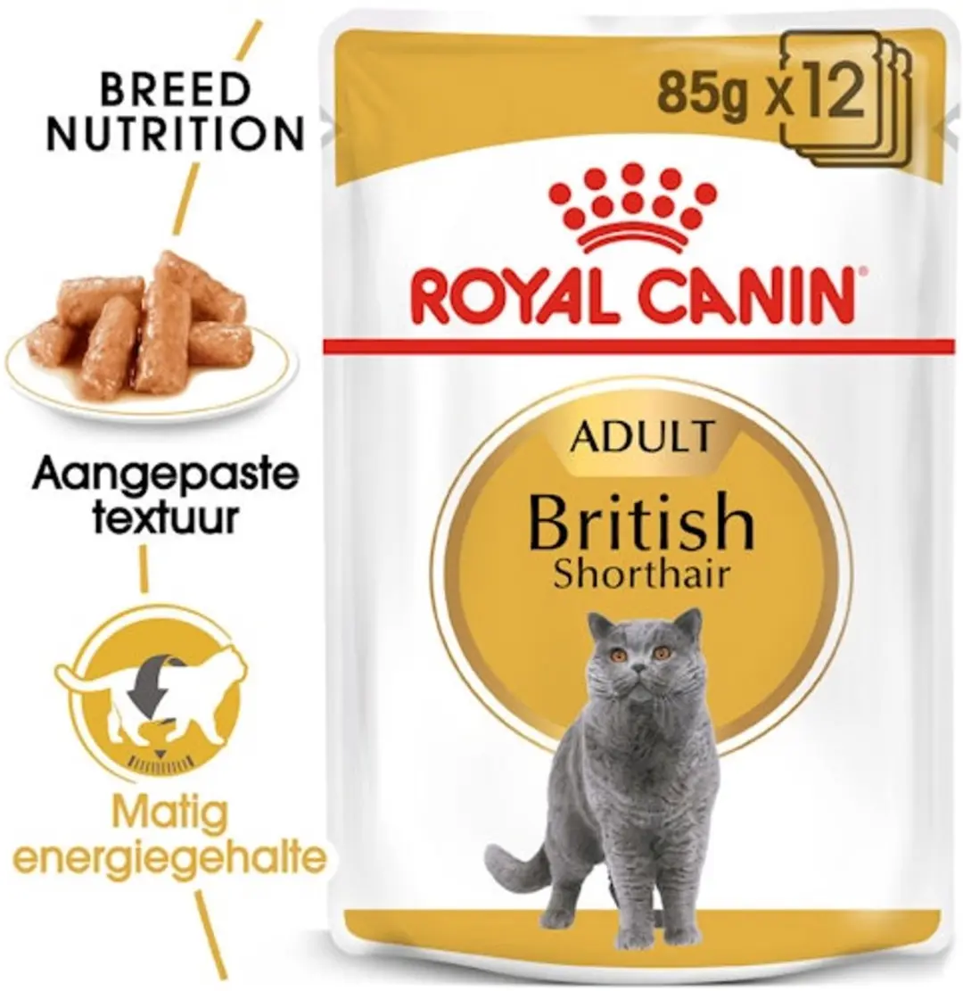 Royal Canin British Shorthair Adult Natvoer - 36x85g